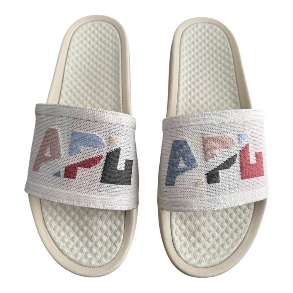 Athletic Propulsion Labs (APL) Big Logo TechLoom Men's Size 14 Multi Slides $130